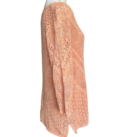 Chico's Orange Knit Sweater with matching tank size 3. 2 piece set - Picture 2 of 10